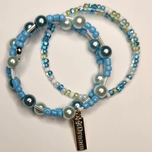 2 Handmade Beaded Bracelet